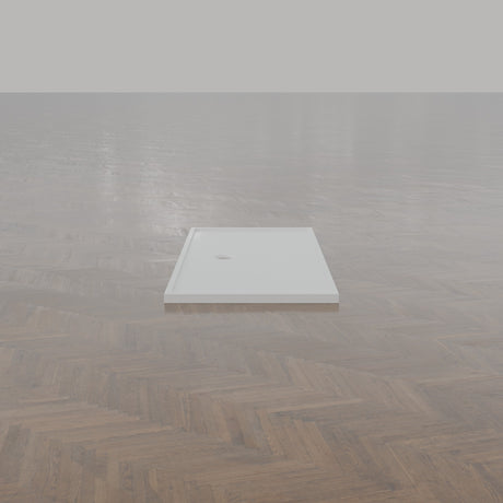 1700 × 800 Rectangular Shower Tray – 45mm Slim Non-Slip — end view · Omnitub gallery end