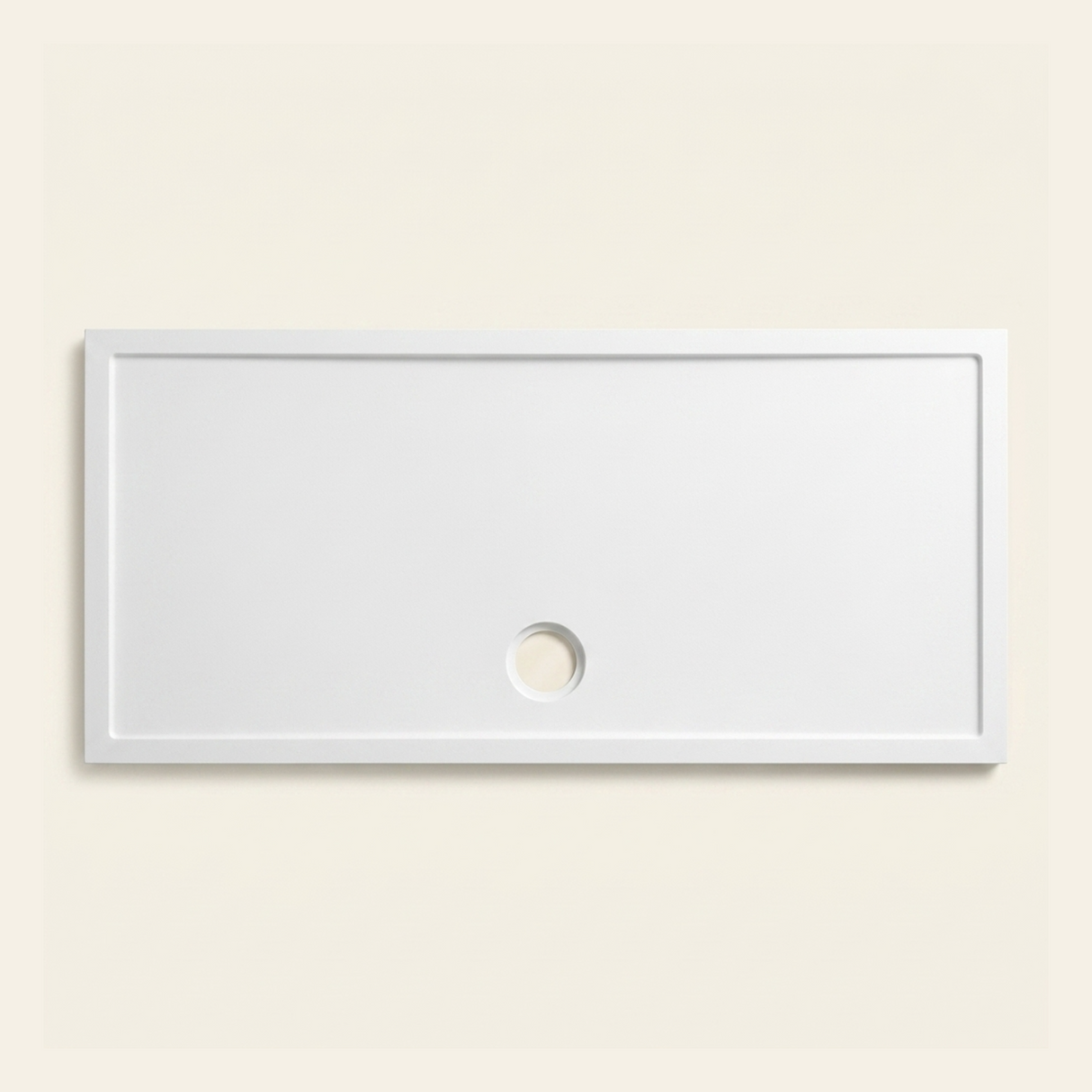 1700mm × 800mm Omnitub Pure White shower tray — 35mm slim non-slip Omnigel surface, BS 4800 00 E 55, handmade in Somerset