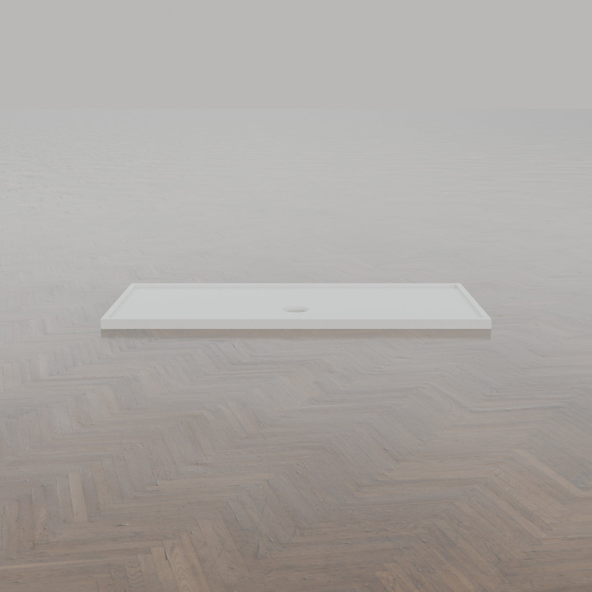 1700 × 800 Rectangular Shower Tray – 45mm Slim Non-Slip — side profile · Omnitub gallery side