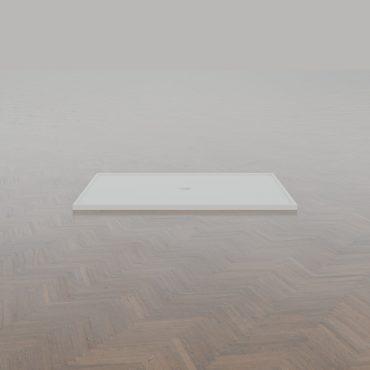 1800 × 1350 Rectangular Shower Tray – 45mm Slim Non-Slip — side profile · Omnitub gallery side
