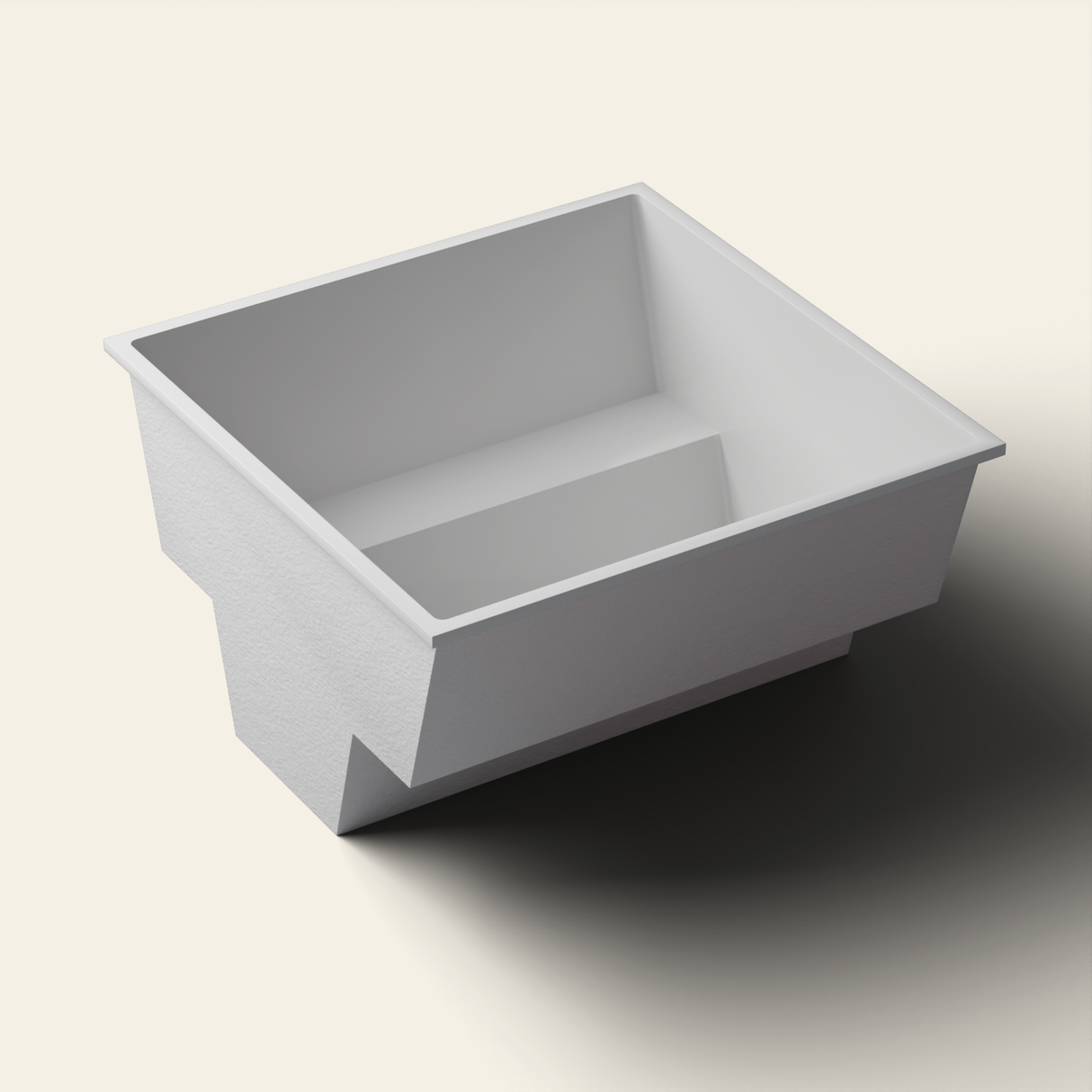 1800 x 1800 Multi-Person Deep Soaking Tub — quarter
