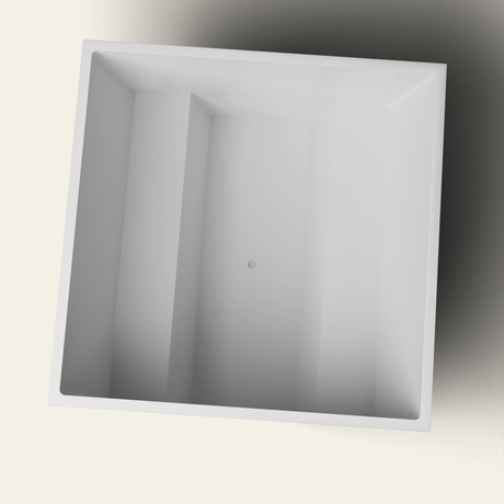 1800 x 1800 Multi-Person Deep Soaking Tub — topdown