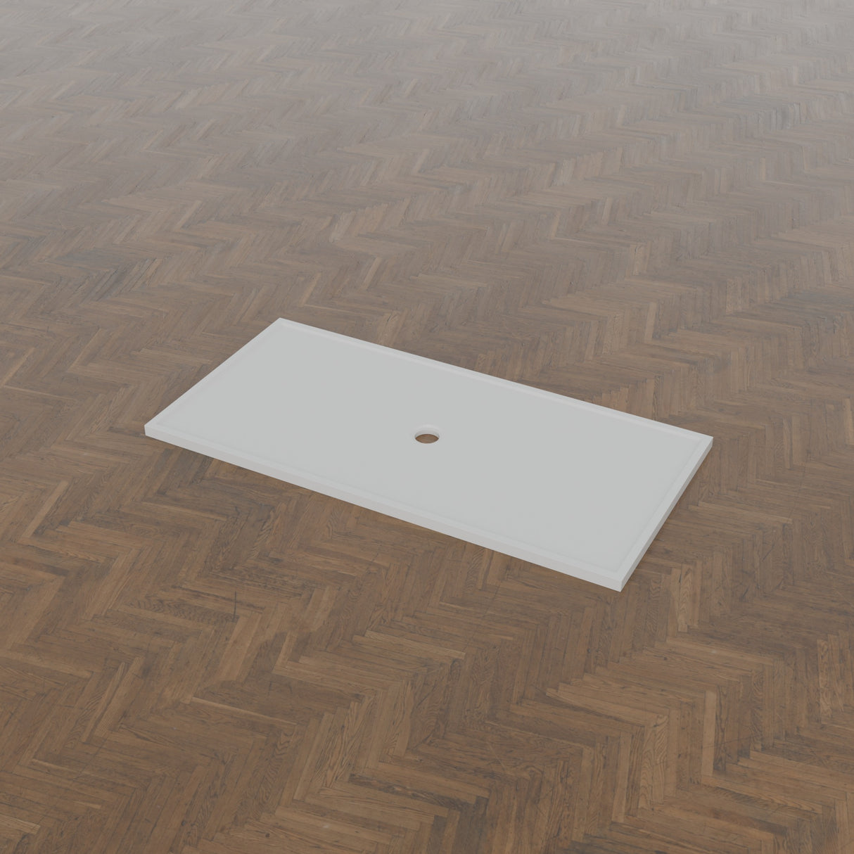 1850 × 900 Rectangular Shower Tray – 45mm Slim Non-Slip — three-quarter view · Omnitub gallery 34