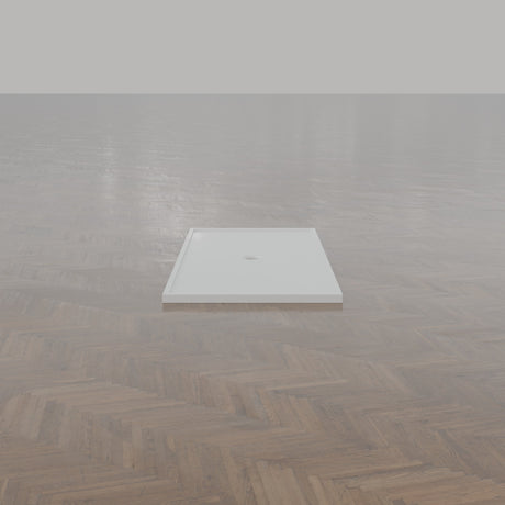 1850 × 900 Rectangular Shower Tray – 45mm Slim Non-Slip — end view · Omnitub gallery end