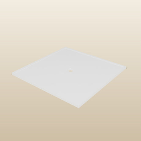 1500 × 1500 Square Shower Tray – 45mm Slim Non-Slip — three-quarter view · Omnitub render