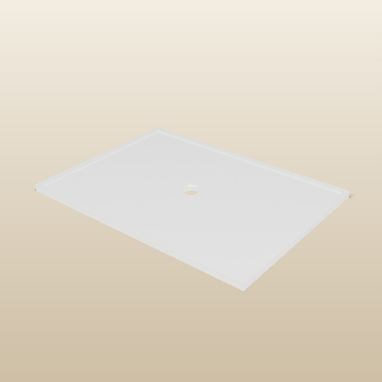 1500 × 1100 Rectangular Shower Tray – 45mm Slim Non-Slip — three-quarter view · Omnitub render