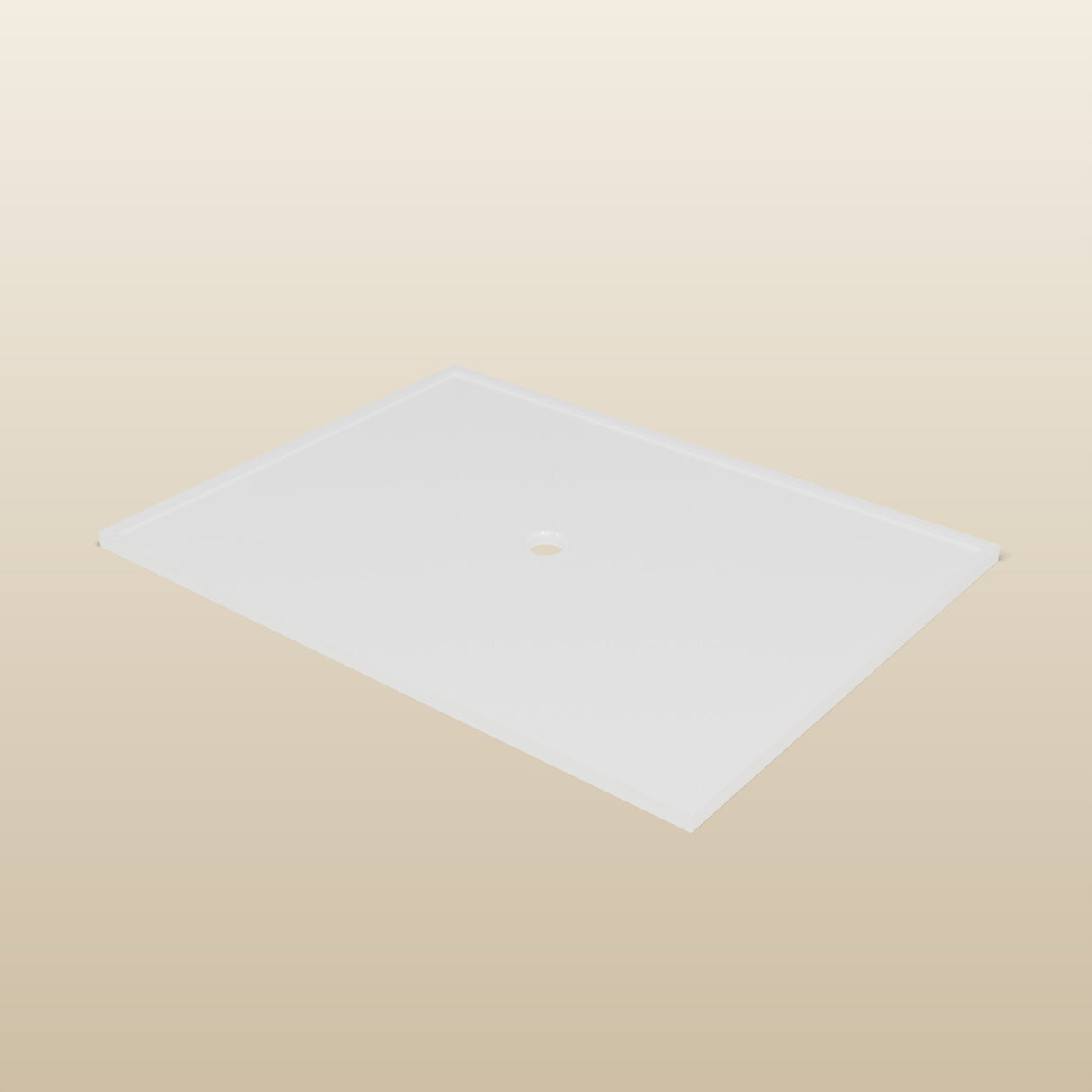 1800 × 1350 Rectangular Shower Tray – 45mm Slim Non-Slip — three-quarter view · Omnitub render