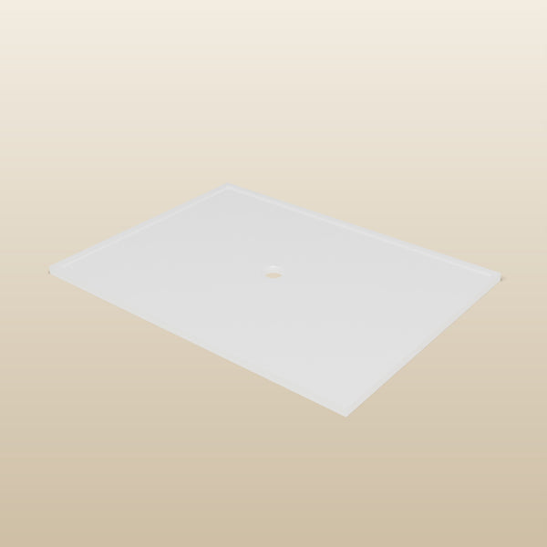 1800 × 1350 Rectangular Shower Tray – 45mm Slim Non-Slip — three-quarter view · Omnitub render
