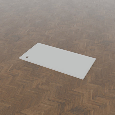 2000 × 1000 Rectangular Shower Tray – 45mm Slim Non-Slip — three-quarter view · Omnitub gallery 34