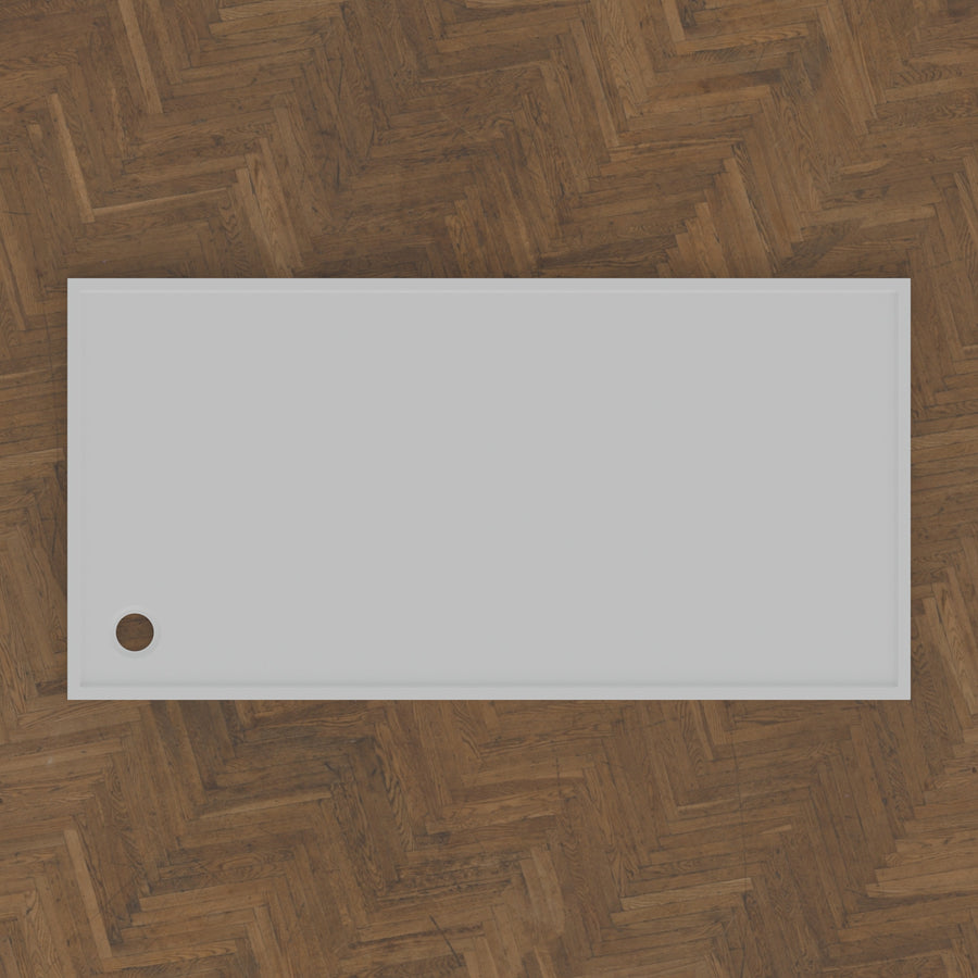 2000 × 1000 Rectangular Shower Tray – 45mm Slim Non-Slip — bird's-eye · Omnitub bird's-eye hero