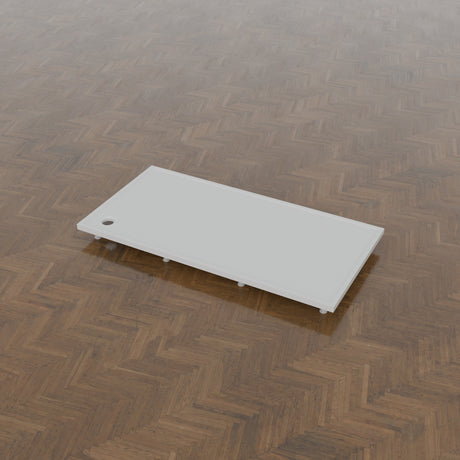 2000 × 1000 Rectangular Shower Tray – 45mm Slim Non-Slip — on the riser kit · Omnitub gallery feet34