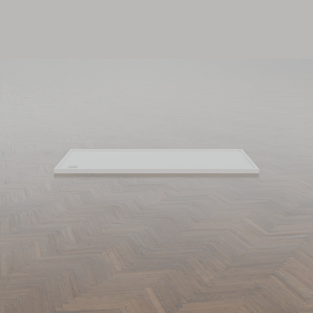 2000 × 1000 Rectangular Shower Tray – 45mm Slim Non-Slip — side profile · Omnitub gallery side