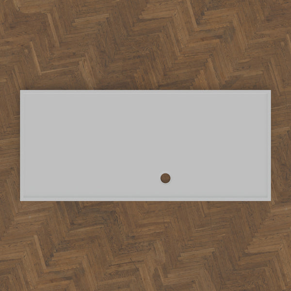 2260 × 1000 Rectangular Shower Tray – 45mm Slim Non-Slip — bird's-eye · Omnitub bird's-eye hero