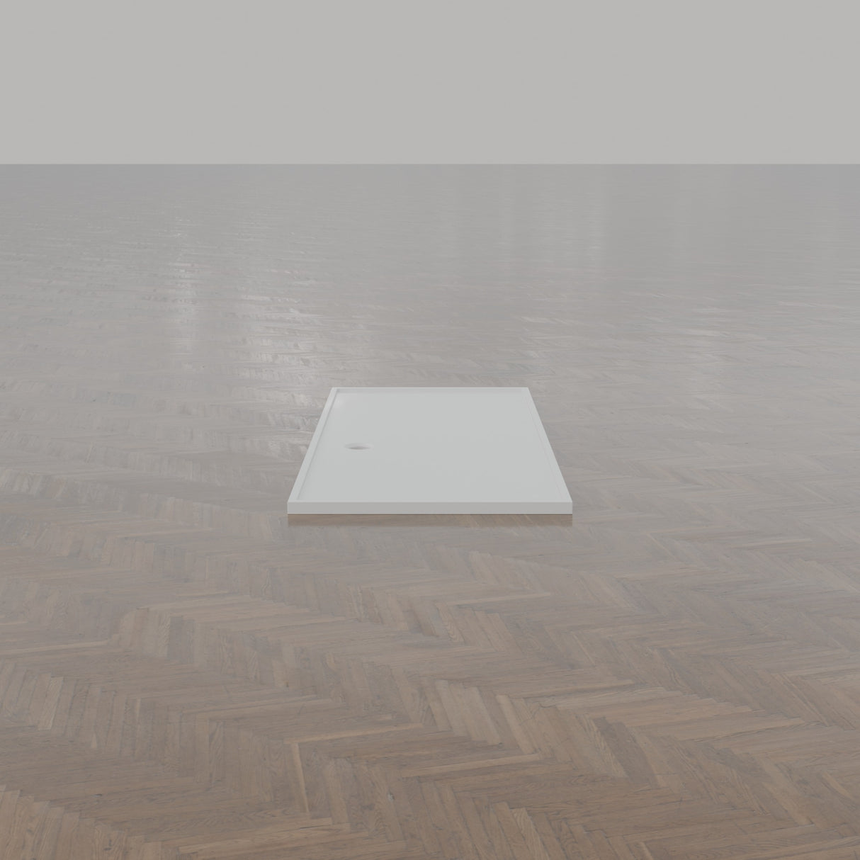2260 × 1000 Rectangular Shower Tray – 45mm Slim Non-Slip — end view · Omnitub gallery end