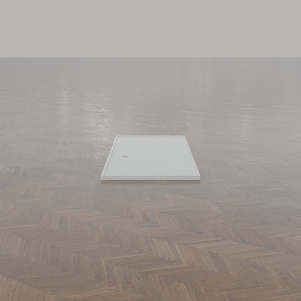 2260 × 1000 Rectangular Shower Tray – 45mm Slim Non-Slip — end view · Omnitub gallery end