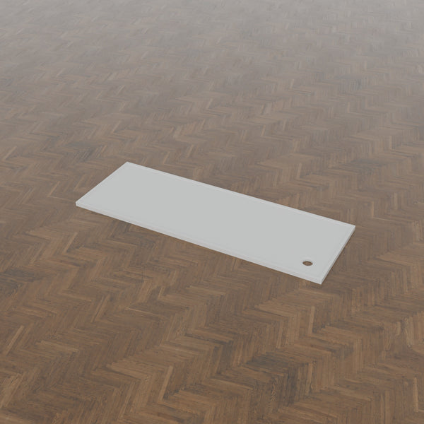 2550 × 900 Rectangular Shower Tray – 45mm Slim Non-Slip — three-quarter view · Omnitub gallery 34