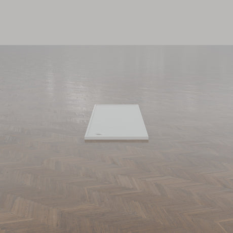 2550 × 900 Rectangular Shower Tray – 45mm Slim Non-Slip — end view · Omnitub gallery end