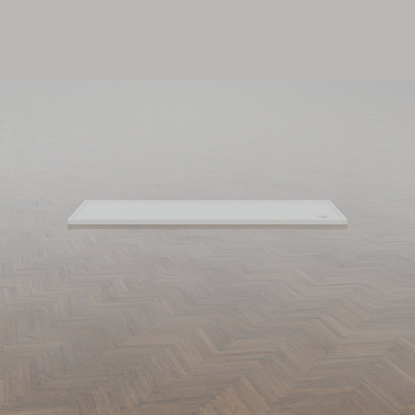 2550 × 900 Rectangular Shower Tray – 45mm Slim Non-Slip — side profile · Omnitub gallery side