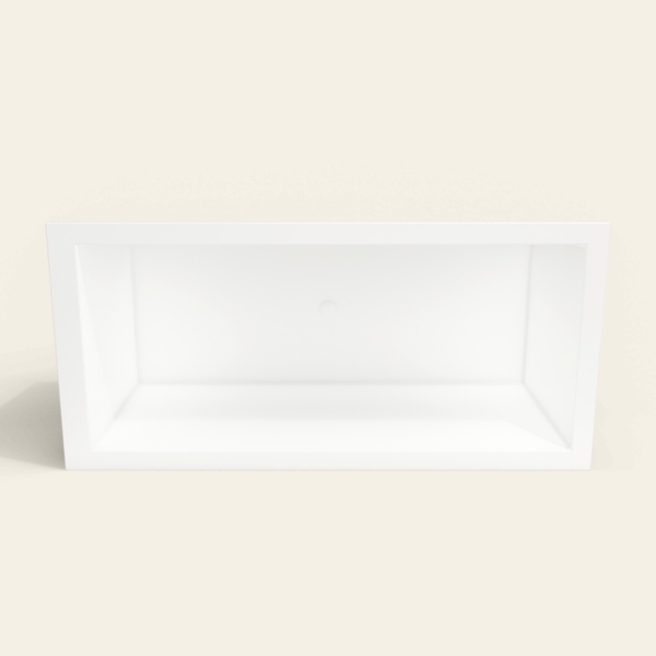 Omnitub 1900×900 white deep soaking bath — interior depth [render:2_depth_into:nofeet]