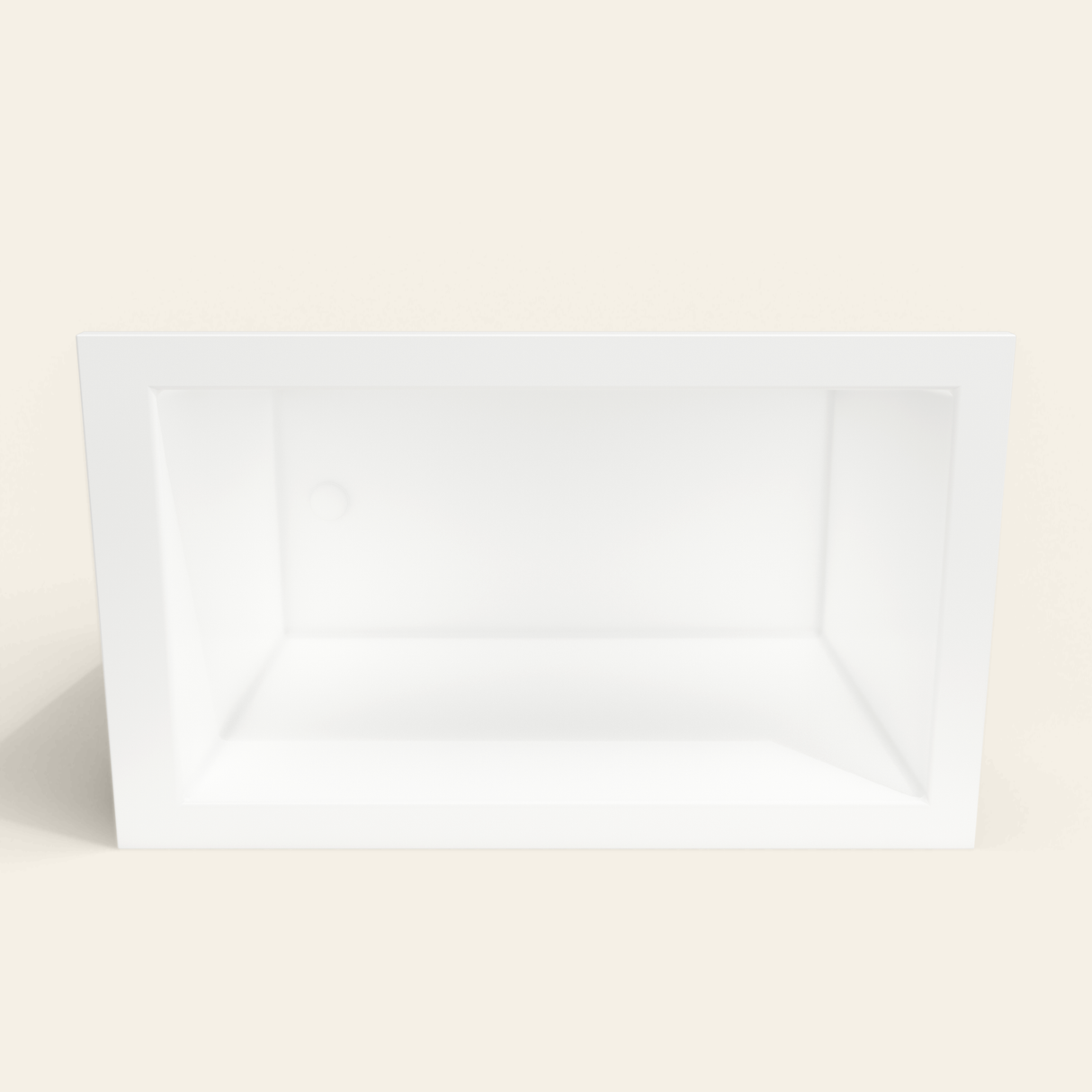Omnitub 1250×750 white deep soaking bath — interior depth [render:2_depth_into:nofeet]