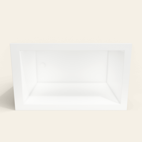 Omnitub 1250×750 white deep soaking bath — interior depth [render:2_depth_into:nofeet]