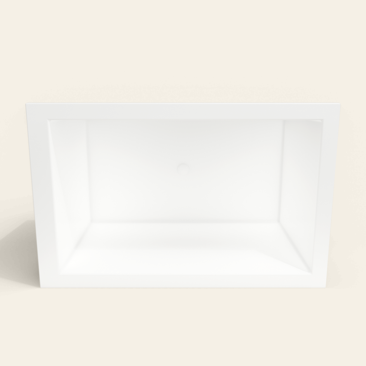 Omnitub 1400×900 white deep soaking bath — interior depth [render:2_depth_into:nofeet]