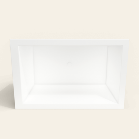 Omnitub 1400×900 white deep soaking bath — interior depth [render:2_depth_into:nofeet]