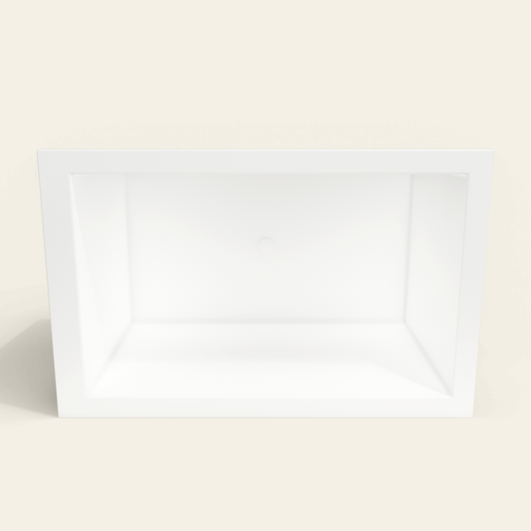 Omnitub 1400×900 white deep soaking bath — interior depth [render:2_depth_into:nofeet]
