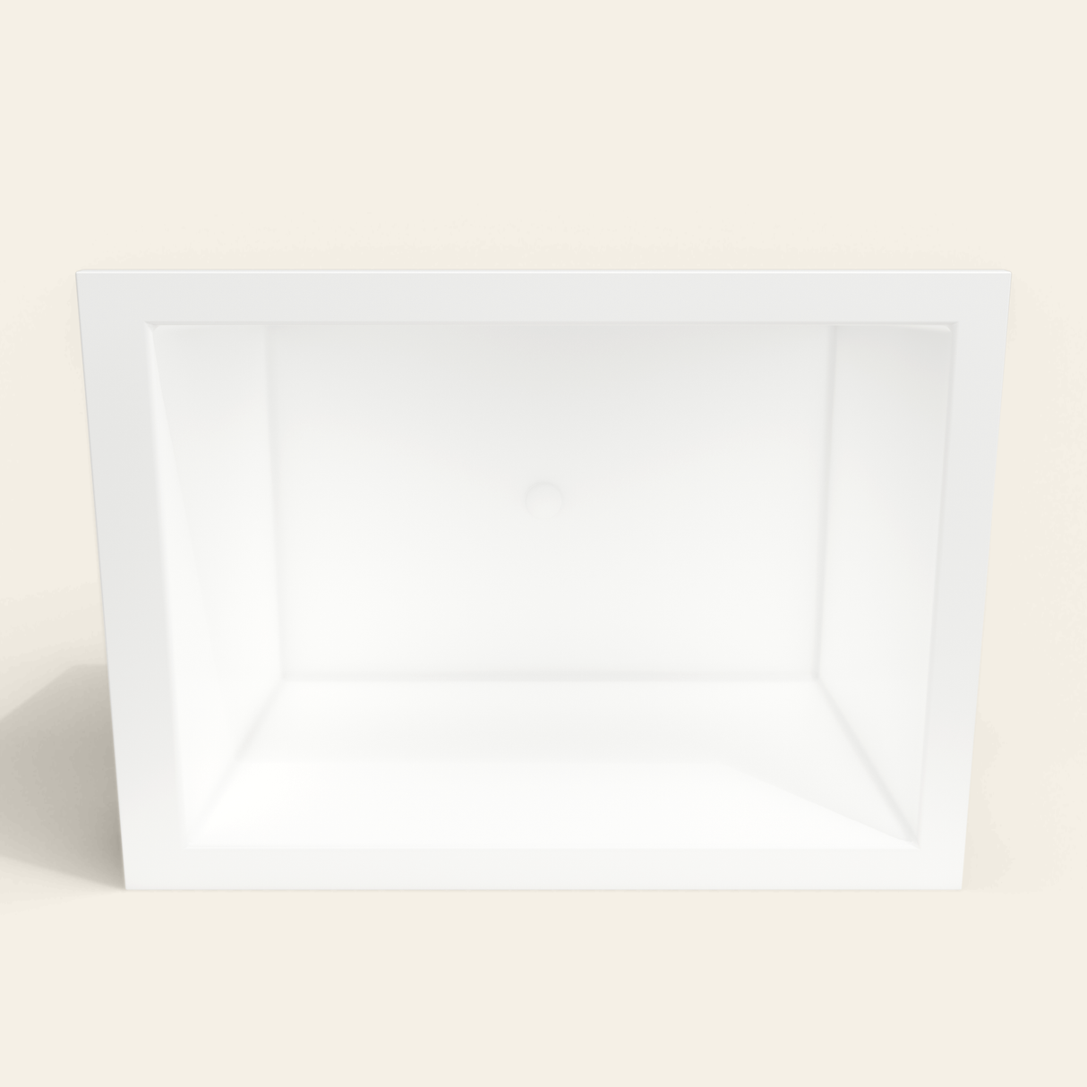 Omnitub 1300×950 white deep soaking bath — interior depth [render:2_depth_into:nofeet]