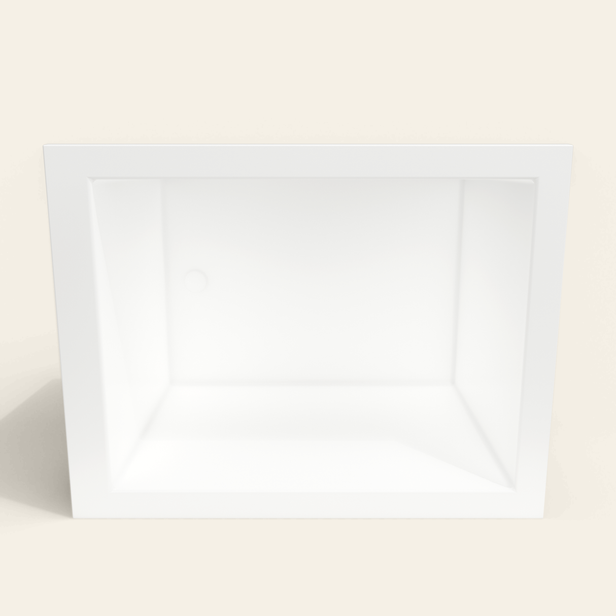 Omnitub 1150×900 white deep soaking bath — interior depth [render:2_depth_into:nofeet]