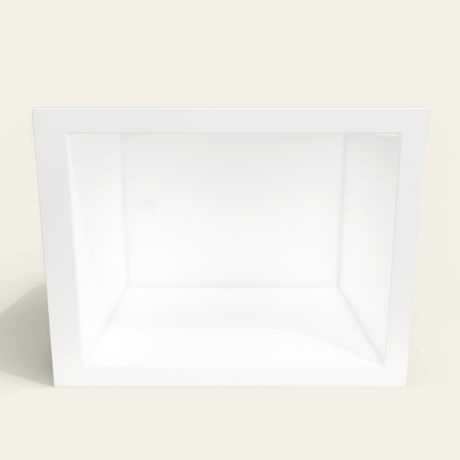 Omnitub 1150×900 white deep soaking bath — interior depth [render:2_depth_into:nofeet]