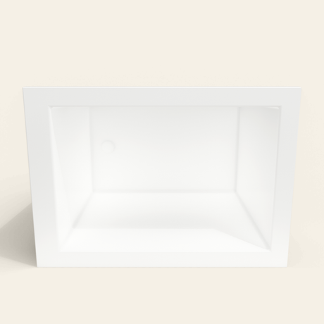 Omnitub 1050×750 white deep soaking bath — interior depth [render:2_depth_into:nofeet]