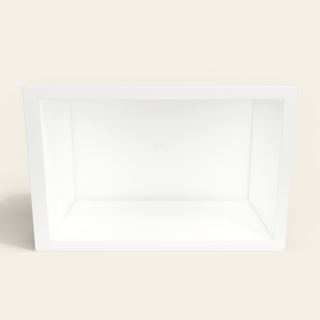 Omnitub 1600×1050 white deep soaking bath — interior depth [render:2_depth_into:nofeet]