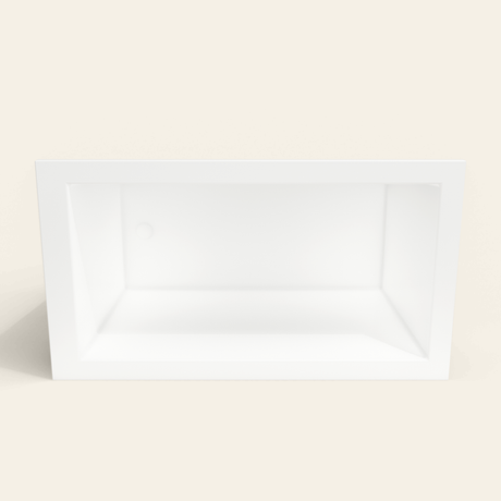 Omnitub 1350×750 white deep soaking bath — interior depth [render:2_depth_into:nofeet]