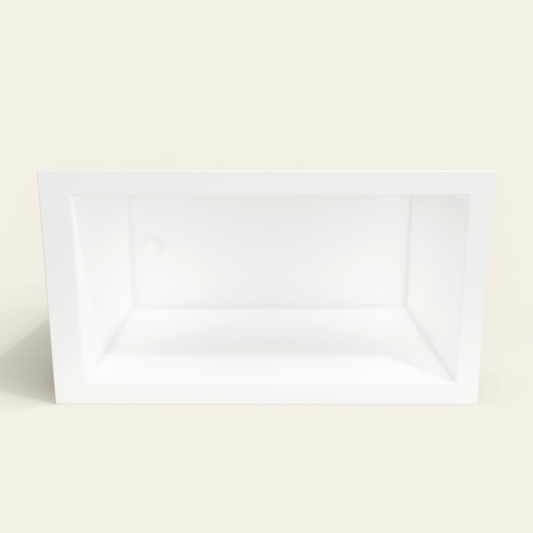 Omnitub 1350×750 white deep soaking bath — interior depth [render:2_depth_into:nofeet]