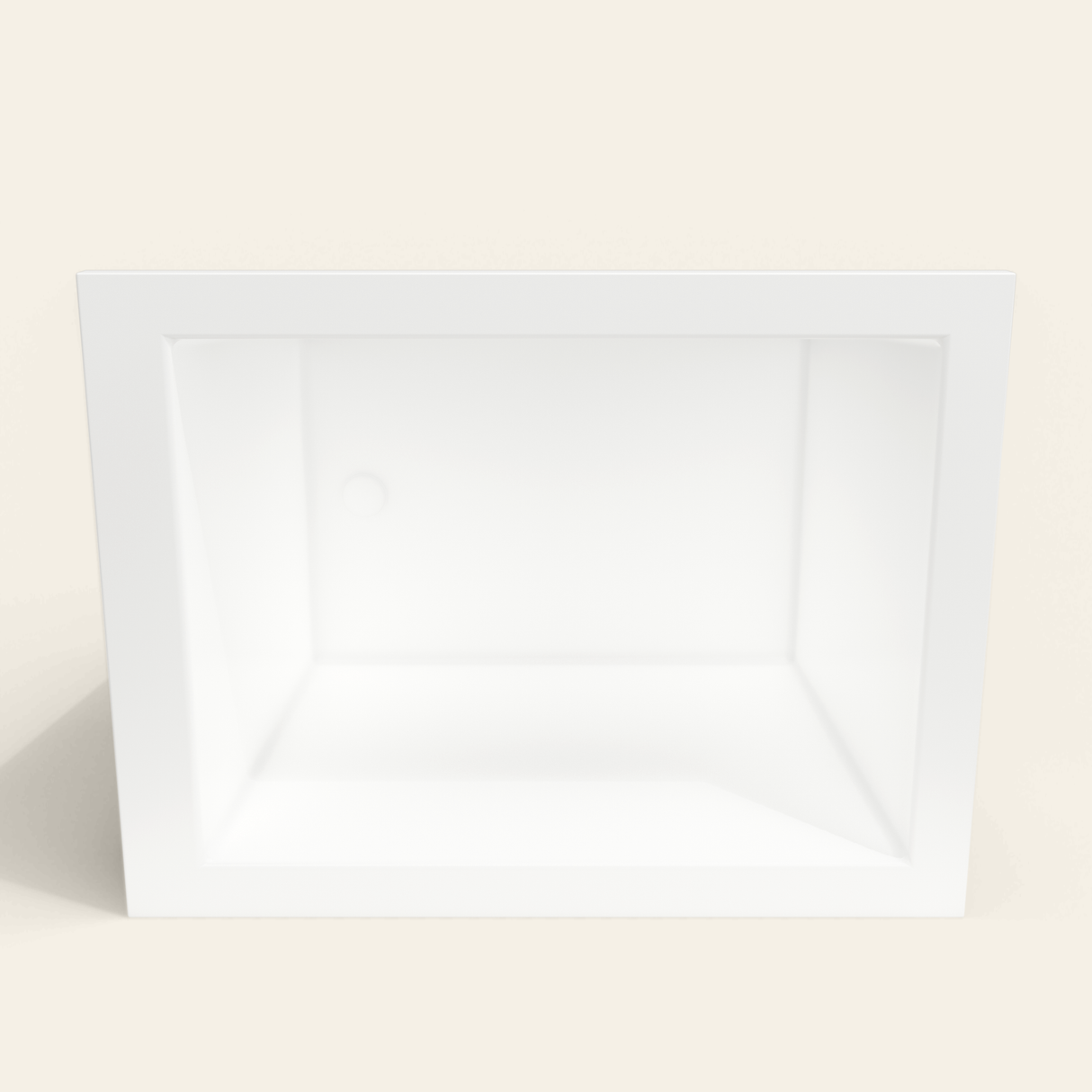 Omnitub 1050×800 white deep soaking bath — interior depth [render:2_depth_into:nofeet]