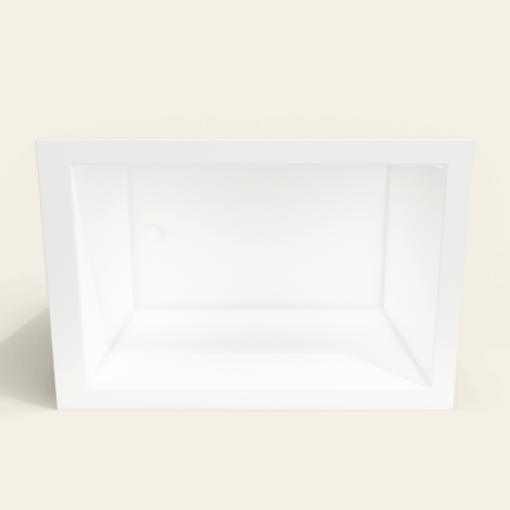 Omnitub 1250×850 white deep soaking bath — interior depth [render:2_depth_into:nofeet]