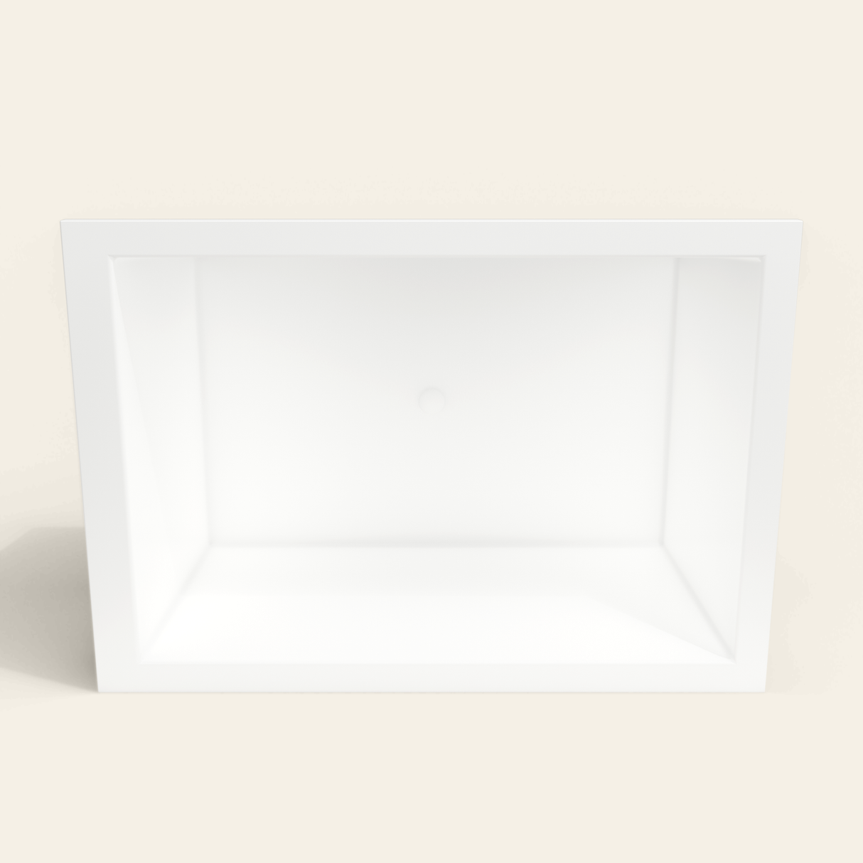 Omnitub 1500×1050 white deep soaking bath — interior depth [render:2_depth_into:nofeet]