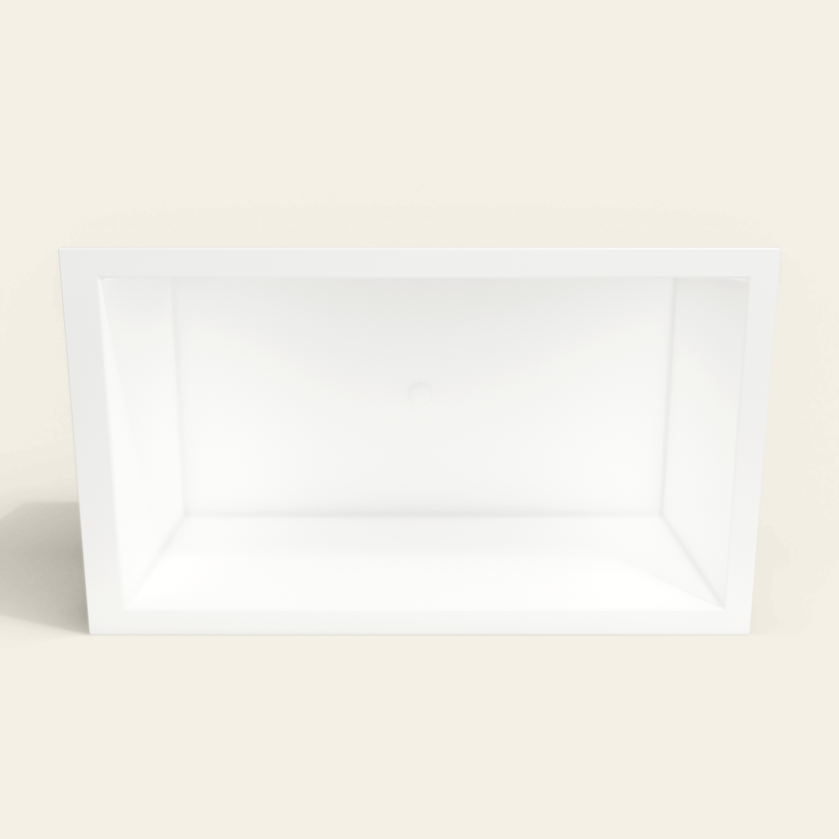 Omnitub 1800×1050 white deep soaking bath — interior depth [render:2_depth_into:nofeet]