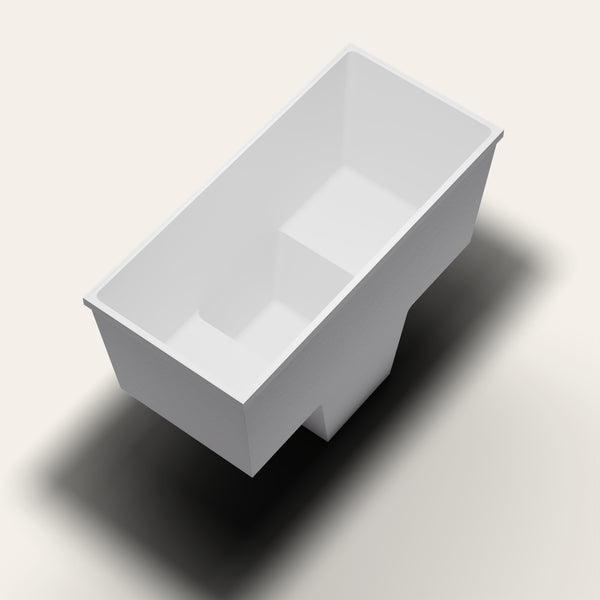 Omnitub 1500 x 700 two person seated soaking tub in corner