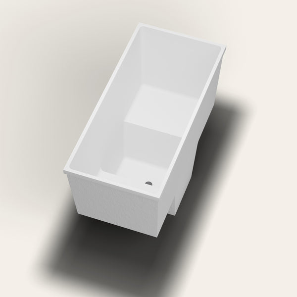 Omnitub 1500 x 700 two person seated soaking tub in footclose