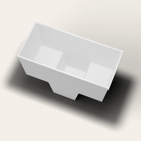 Omnitub 1500 x 700 two person seated soaking tub in long