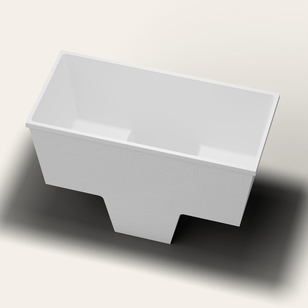 Omnitub 1500 x 700 two person seated soaking tub rimdetail
