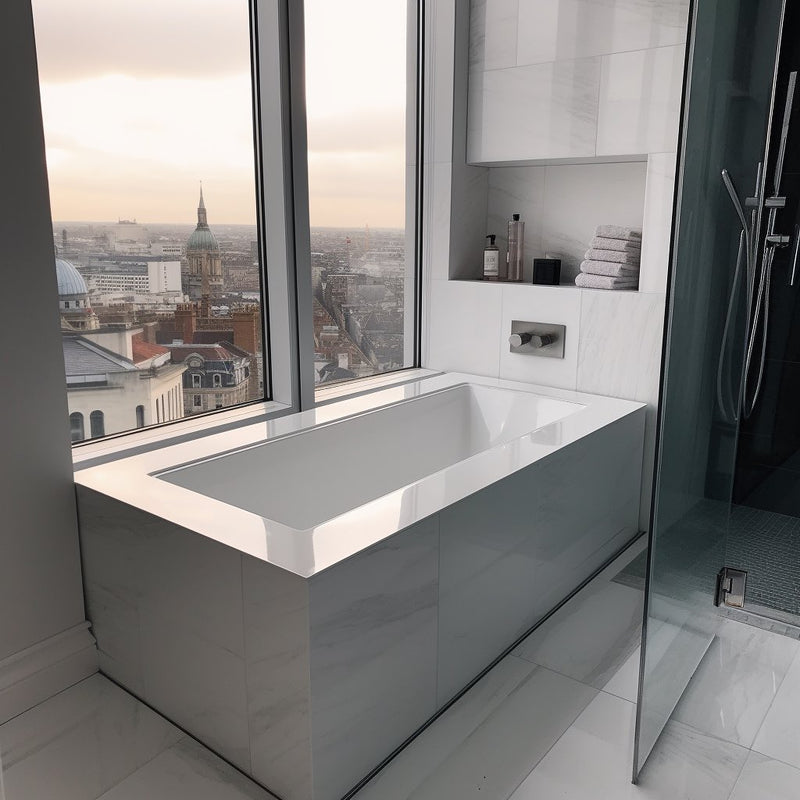 Omnitub Solo Ultra 1500 x 800mm (Side B) Small Rectangular Deep Bath
