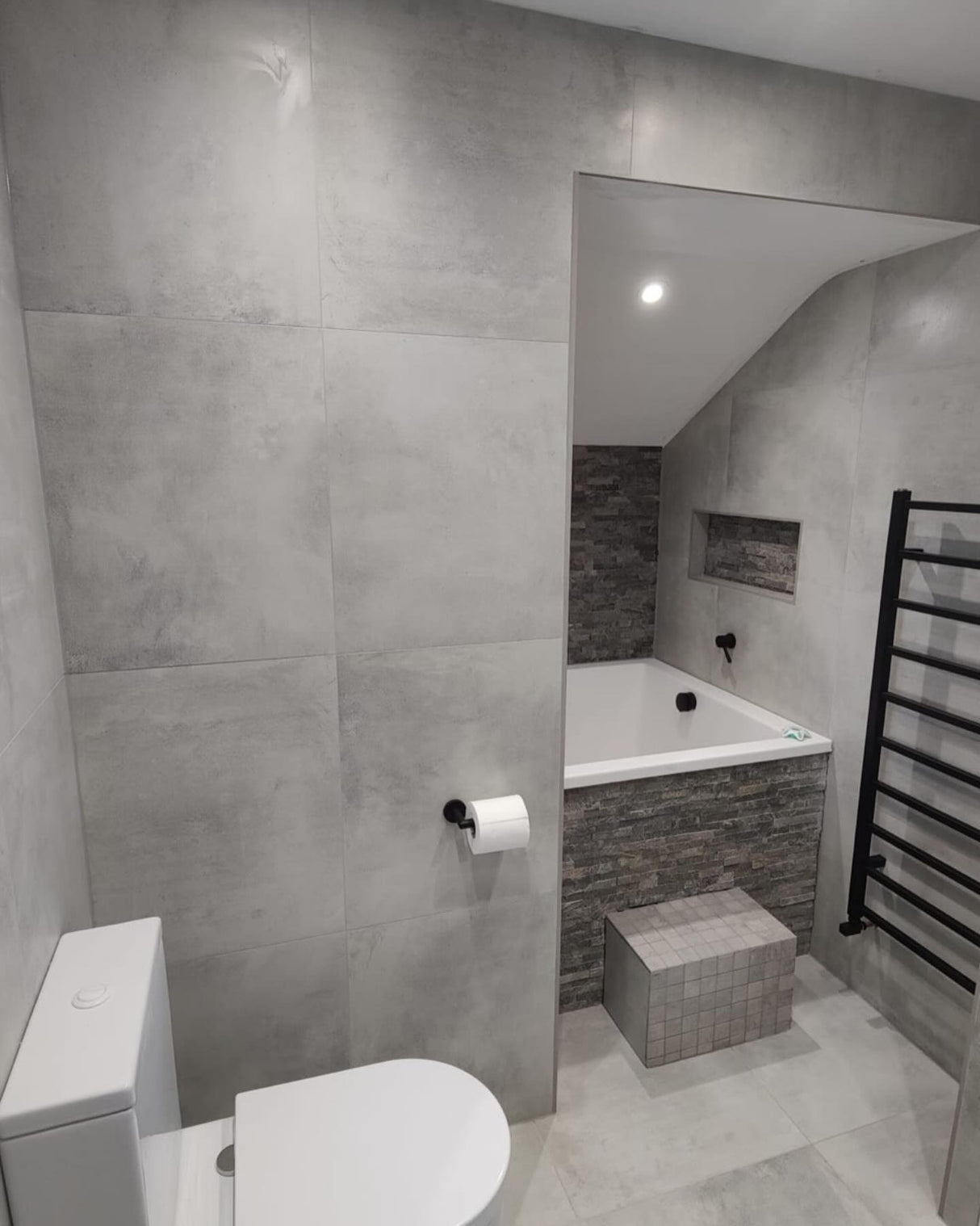 square deep bath