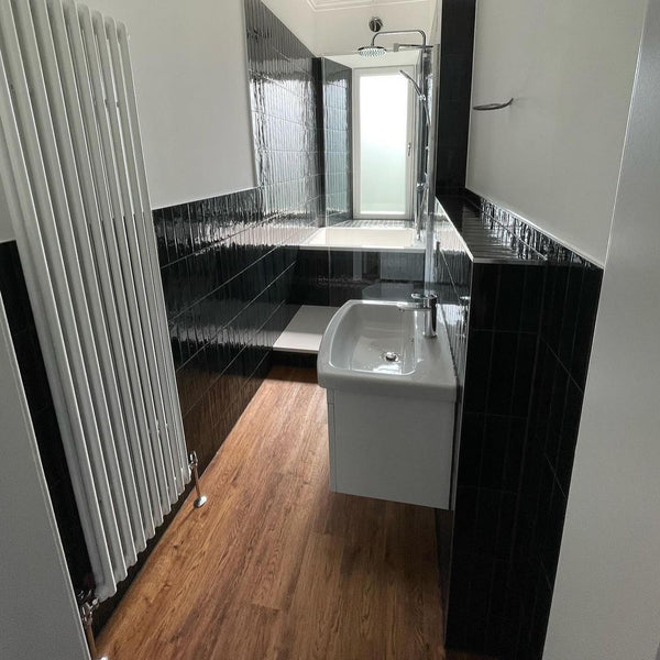 Omnitub Solo Extra 1150 x 900 handmade UK deep soaking tub 600mm depth rectangular - alternate angle