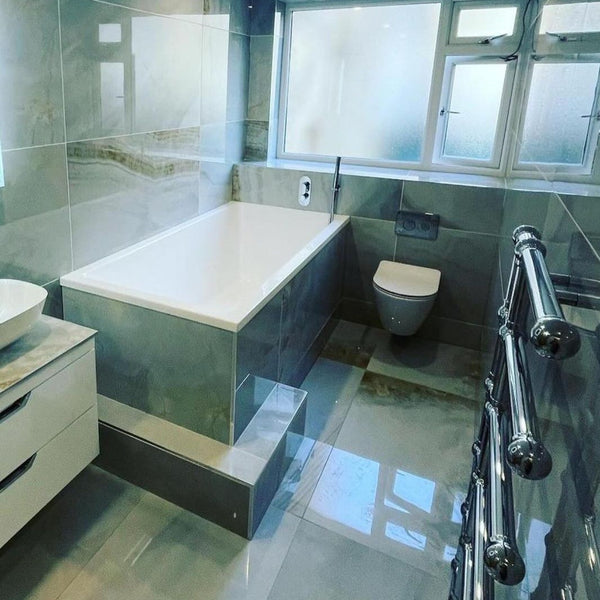 Omnitub Deluxe Plus 1800 x 800 handmade UK deep soaking tub 600mm depth rectangular - colour detail