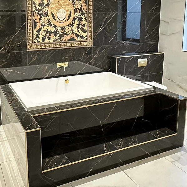 Omnitub Deluxe Ultra 1800 x 1050 handmade UK deep soaking tub 600mm depth wide rectangular - main product view
