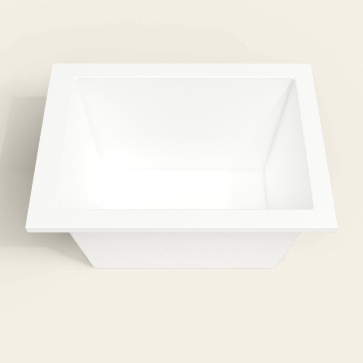 Omnitub 1050×750 white deep soaking bath — deep hero [render:3_deep_hero:nofeet]