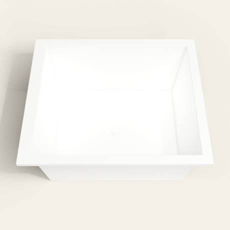 Omnitub 1400×1200 white deep soaking bath — deep hero [render:3_deep_hero:nofeet]